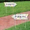 Big Dot of Happiness Wildflowers Wedding Parking Signs - Boho Floral Wedding Sign Arrow - Double Sided Directional Yard Signs - Set of 2
